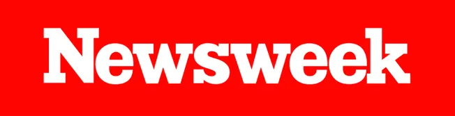 Newsweek logo in red and white