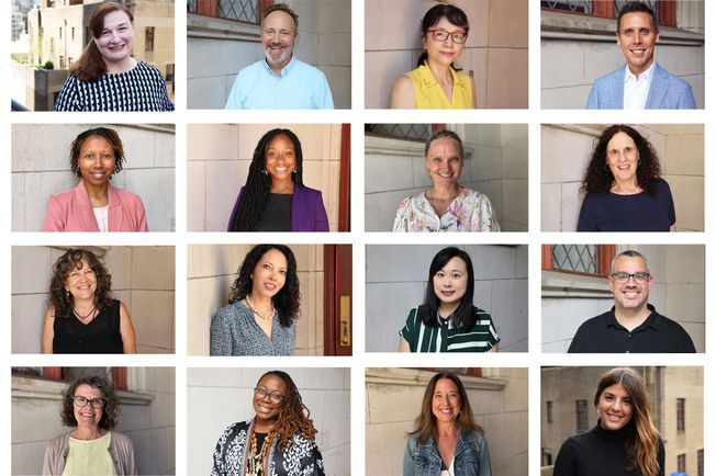 Faculty Portraits arranged in a grid